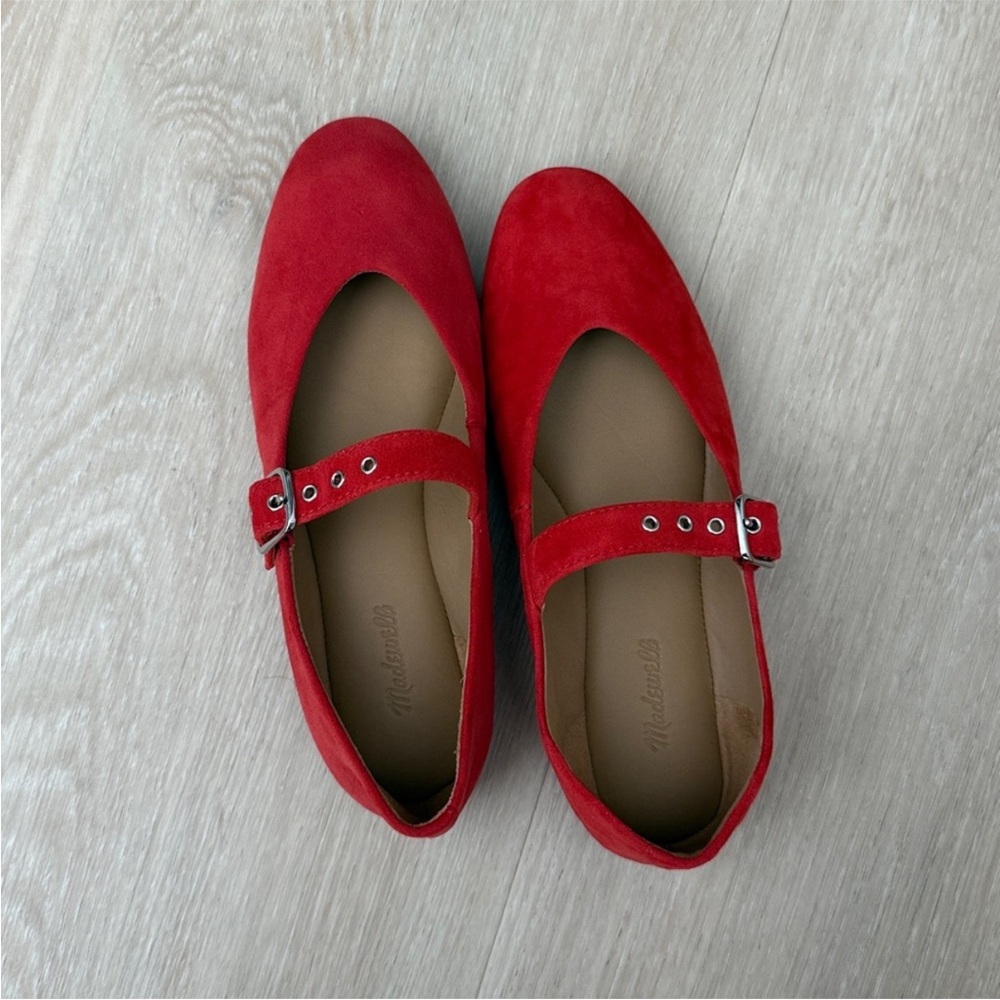 Madewell Red Mary Jane Shoes